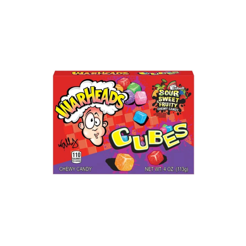 Warheads Cubes - Sour Sweet Fruity 99g