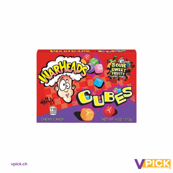 Warheads Cubes - Sour Sweet Fruity 99g