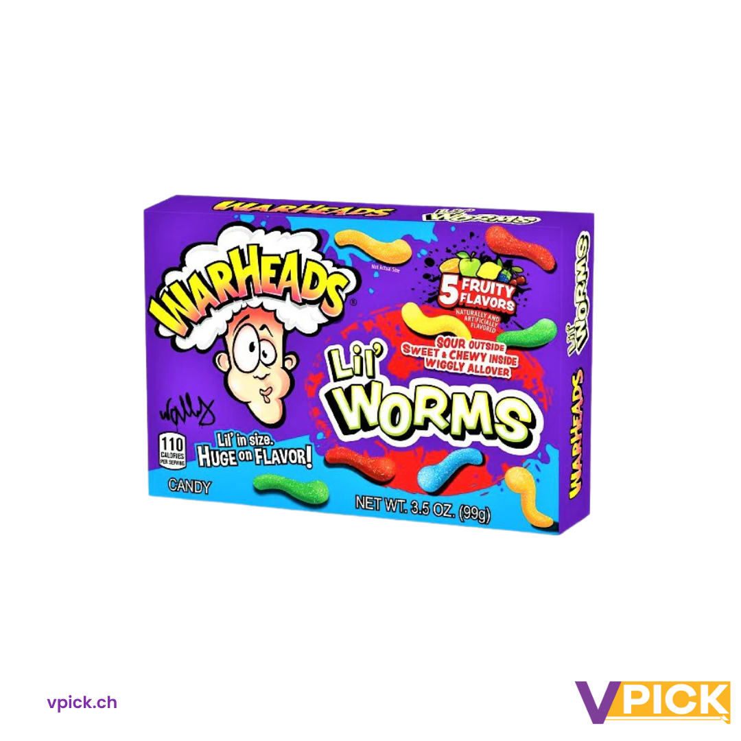 Warheads Lil Worms - 5 Fruits 99g